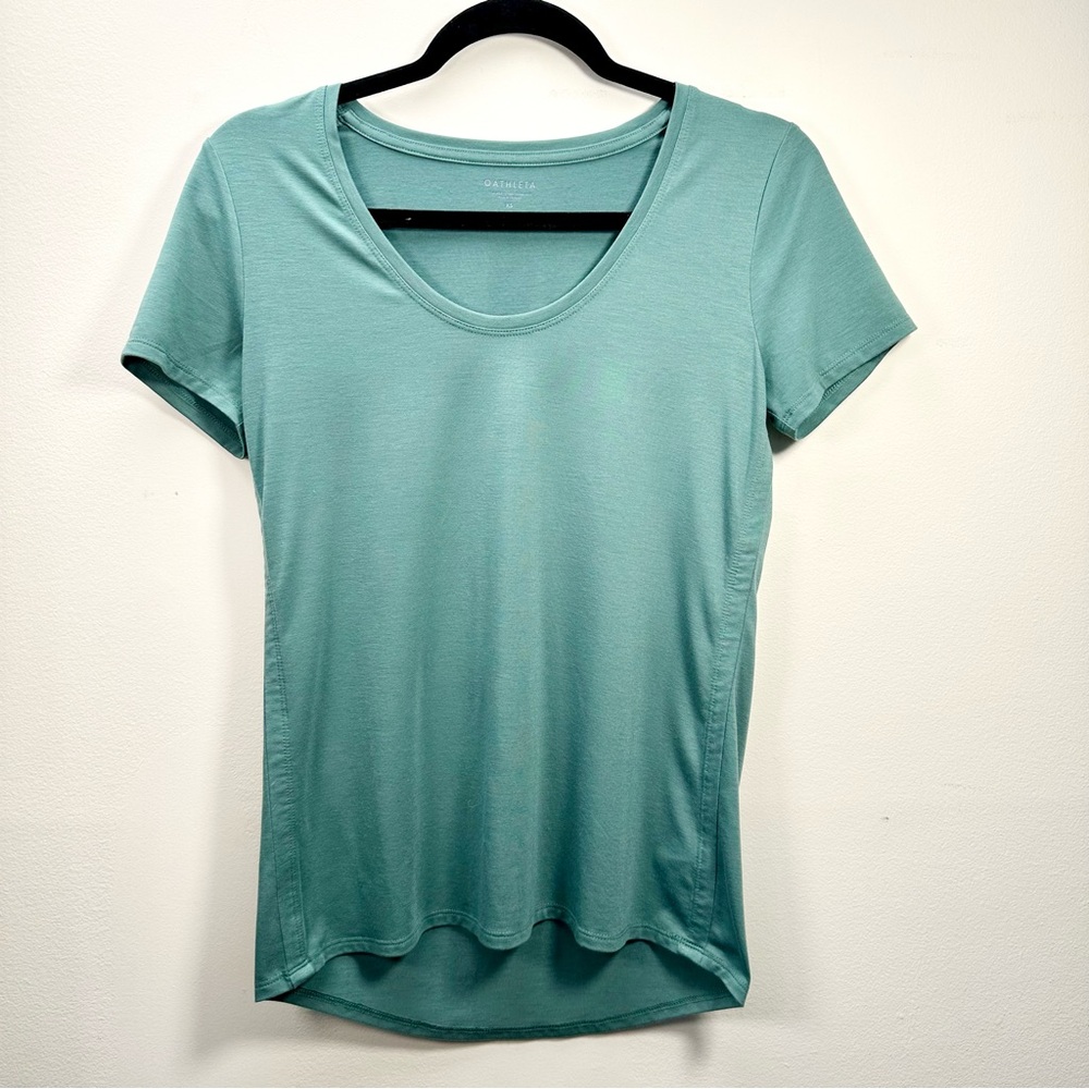 Athleta Essence Vital Tee, Sage Green, XS